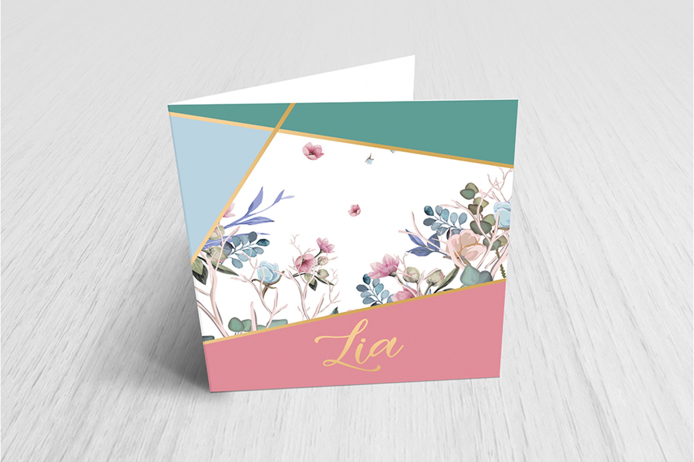Strak met bloemen